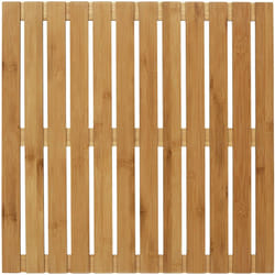 Caillebotis de baignoire Wenko Tapis de bain pour la Salle de bain, piscine, sauna, Avec pieds antidérapants, Usage intérieur ou extérieur, Bambou,