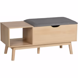 Meuble à chaussures avec siège confortable et compartiment de rangement EDDA spacieux. Pour couloir, Wenko est une solution q ...