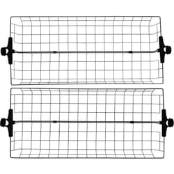 Panier Herkules, pièce détachée pour système de rangement télescopique Herkules, lot de 2, métal, 94x8x38 cm, noir - Wenko