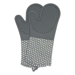 WENKO Gants de cuisine Silicone Gris 1 paire