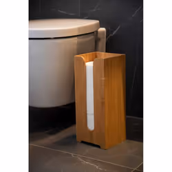 WENKO 24749100 distributeur de papier hygiénique Colonne Bois