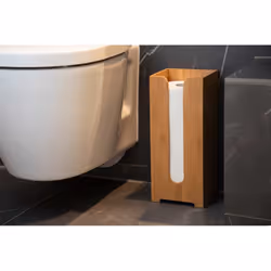 WENKO 24749100 distributeur de papier hygiénique Colonne Bois