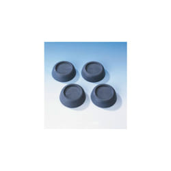 Patin anti vibration machine à laver, amortisseur machine à laver, lot de 4, thermosplastique, ø 4,5 cm, gris - Wenko