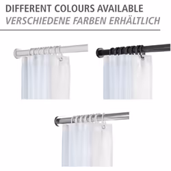Pose simple et rapide du rideau de douche ou de baignoire - la barre de douche télescopique Luz de WENKO résout de manière fl ...