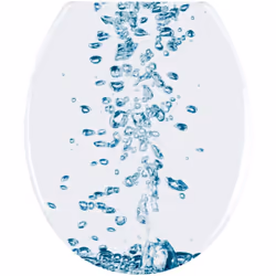L'abattant WC original Soda de Wenko apporte une charmante atmosphère aquatique pétillante dans vos toilettes. Les petites go ...