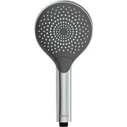 Pommeau de douche Watersaving Wenko Pommeau de douche 3 jets, Jusqu'à 40% d'économie d'eau, Embout universel, plastique abs, 12 cm, chromé - gris