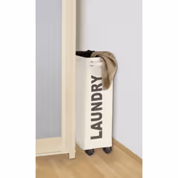 WENKO 3450113100 panier à linge 43 L Rectangulaire Polyester Beige, Noir - Vue supplémentaire 3