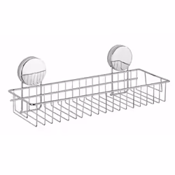 WENKO 24859100, Métal, Argent, Mural, Panier pour douche, 10 kg, 1 pièce(s)