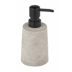 WENKO Villena Distributeur de savon 0,15 L Noir, Gris