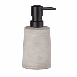 WENKO Villena Distributeur de savon 0,15 L Noir, Gris