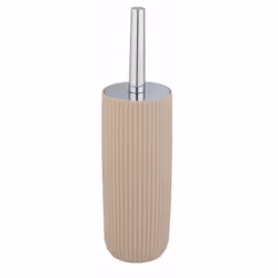 WENKO 25185100, Support et brosse pour toilettes, Beige, Plastique, 365 mm, 10 cm