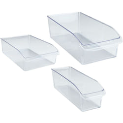 Organisateur frigo Wenko 3 pièces transparent s m l 10 15 20 cm boîte de rangement frigo organiseur de réfrigérateur rangement réfrigérateur bac de