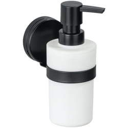 WENKO Porte Savon Liquide mural, Pavia Noir