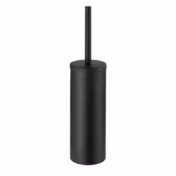 WENKO 25003100, Support et brosse pour toilettes, Noir, Acier inoxydable, Classique, 90 mm, 405 mm