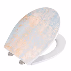 WENKO Premium WC-Sitz Agate mit Relief aus antibakteriellem Duroplast, mit Absenkautomatik