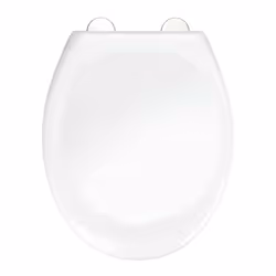 WENKO 25334100, Allongé, Abattant rigide, Blanc, Thermoplastique, 1,5 kg, 37 cm