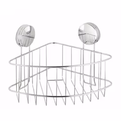 WENKO 24863100, Métal, Argent, Mural, Panier pour douche, 10 kg, 1 pièce(s)