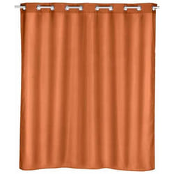 WENKO 24693100 rideau de douche Anneau Polyester Terre cuite