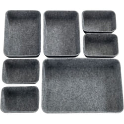 Schubladen Organizer Polyesterfilz 28,5x5x20cm 7teilig