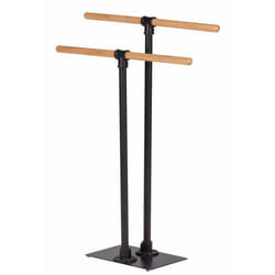 WENKO 24975800 porte-serviettes et anneau porte-serviettes Support de serviette Colonne Bambou, Noir