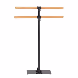 WENKO 24975800 porte-serviettes et anneau porte-serviettes Support de serviette Colonne Bambou, Noir