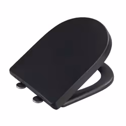 WENKO 24989100 siège de toilette Abattant rigide Duroplast Noir