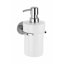 WENKO 25032100 Distributeur de savon 0,36 L Acier inoxydable, Blanc