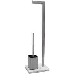 Wenko 2in1 Stand WC-Garnitur Aprilla - 74 x 23 cm - Brosse WC et porte-papier toilette