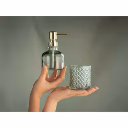 WENKO Atessa Distributeur de savon 0,2 L Or, Couleur menthe