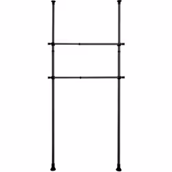 Description générale Aménagez votre dressing avec le système télescopique Herkules de WENKO, une solution pratique et esthéti ...