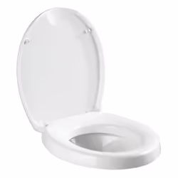 WENKO 21905100, Allongé, Abattant rigide, Blanc, Aluminium, Duroplast, 3,56 kg, 37 cm