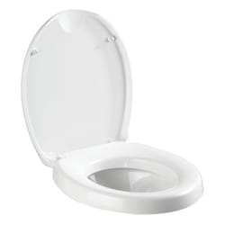 WENKO 21905100 siège de toilette Abattant rigide Aluminium, Duroplast Blanc