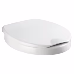 WENKO 21905100 siège de toilette Abattant rigide Aluminium, Duroplast Blanc