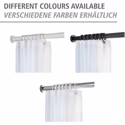 Pose simple et rapide du rideau de douche ou de baignoire - la barre de douche télescopique Luz de WENKO résout de manière fl ...