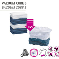 Sac de rangement sous vide Wenko VakuumCube 4 pièces 70x100cm housse de rangement sous vide sac de compression vêtements rangement sous vide