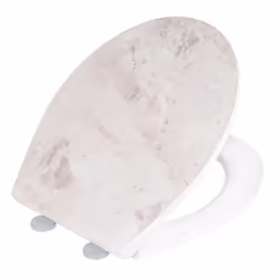 WENKO 25385100 siège de toilette Abattant rigide Duroplast Blanc