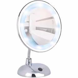 Le miroir cosmétique sur pied Style, avec éclairage par DEL, complète la salle de bain par un accessoire discret et fonctionn ...