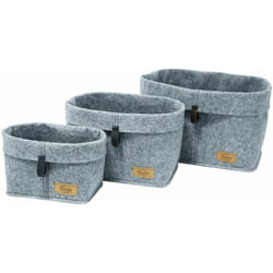 Lot de 3 Corbeilles feutre Feli