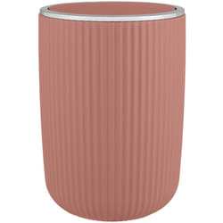 Wenko - Poubelle Agropoli l 5,5 l altrosa salle de bain plastique design poubelle cosmétique à bascule élégante et pratique für salle de bain rose