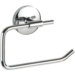 Porte Papier toilette Mural, Dérouleur papier toilette Cuba, Zinc, 13,5x9,5x4 cm, Brillant - Wenko