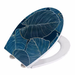 WENKO 25193100 siège de toilette Abattant rigide Duroplast Bleu