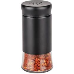 Saupoudreuse à épices en verre Boga, accessoire pour grill avec saupoudreuse Black Outdoor Kitchen, contenance 0,14 l pour condiments, pot en verre
