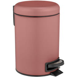 Poubelle à pédale Salle de bain WENKO modèle Leman, poubelle salle de bain, poubelle WC, collecteur de déchet bureau, Contenance 3l, Coloris vieux