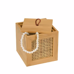WENKO Allegre Bois Bambou Rangement de salle de bain