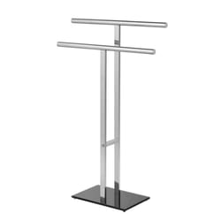 WENKO 25389100 porte-serviettes et anneau porte-serviettes Support de serviette Colonne Argent