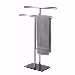 WENKO 25389100 porte-serviettes et anneau porte-serviettes Support de serviette Colonne Argent