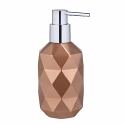 WENKO Lanciano Distributeur de savon 0,2 L Bronze, Argent