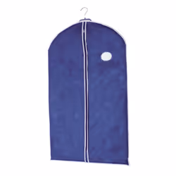 WENKO 3792630100, Sac souple pour vêtements, Bleu, PVC, Plastique, Polypropylène (PP), Fermeture à glissière, 60 cm, 100 cm