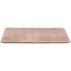 Tapis de bain Saravan, tapis de bain en matière microfibre douce (100 % polyester) avec hauteur de poil de 20 mm et dessous antidérapant, séchage