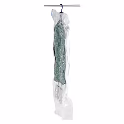 WENKO Système de housse pour vêtements vacuum XL, Sac souple pour vêtements, Transparent, Polyamide, Polyéthylène, XL, 70 cm, ...